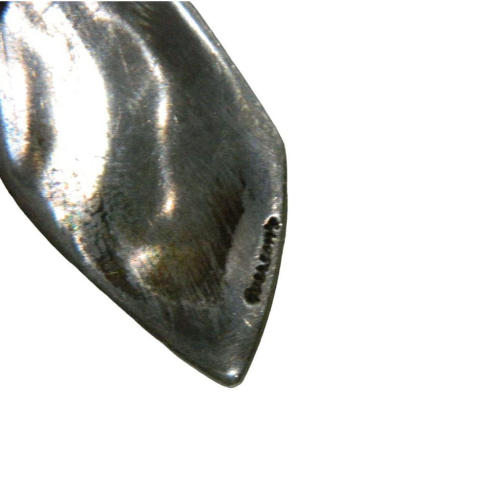 Sterling Silver And Lapis + Coral Inlay Earrings … - image 2